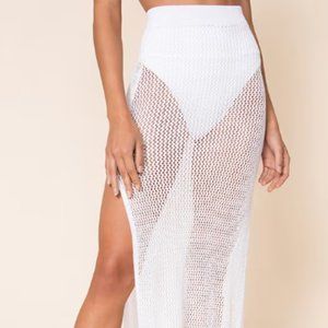 Superdown Yael Knit coverup skirt